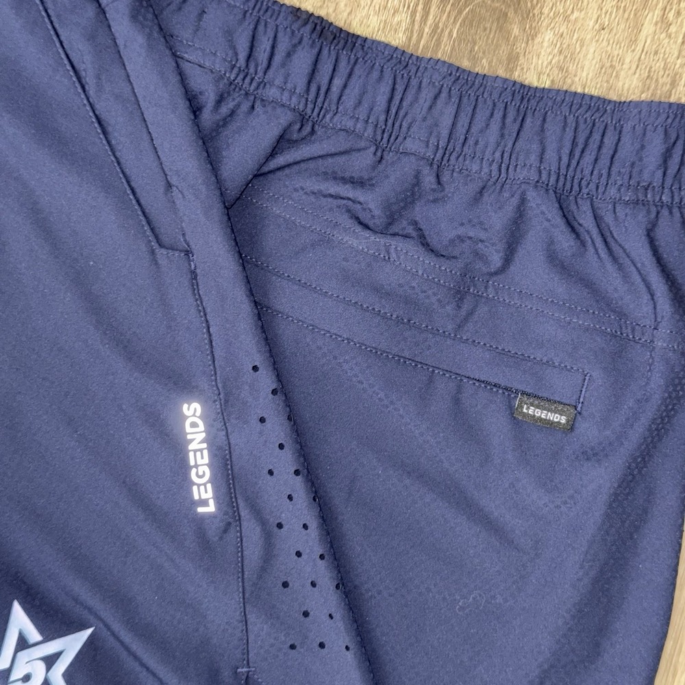 Legends Luka Shorts Lined 7" Inseam Men's XL Navy Blue Stretch Performance